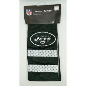 New York Jets NFL Jersey Scarf with Zip Pockets